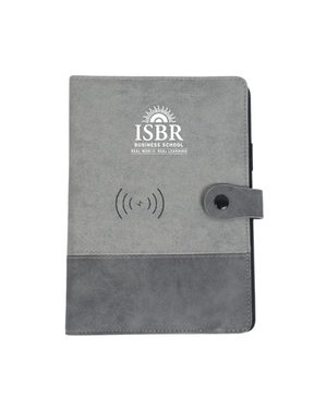 Fuzo Nimble 8000 mAh Power Bank Notebook with 15W Wireless Charger- Grey